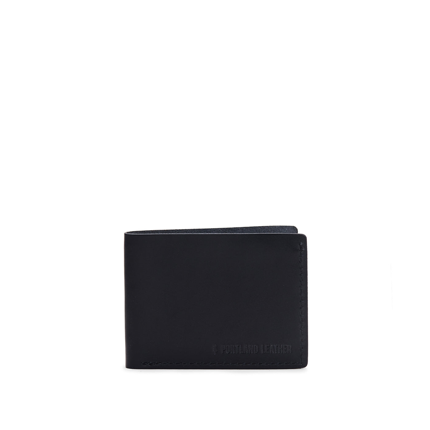 Nero | Leather bifold wallet with six geometric card slots