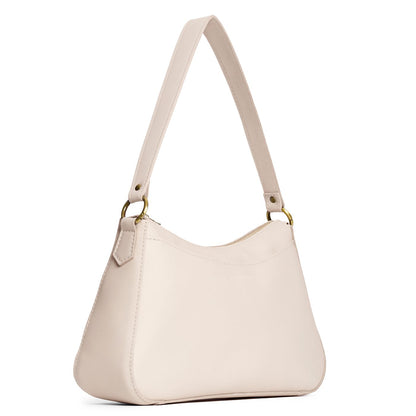 Bone*Large | Large bean shaped shoulder bag with a zipper closure