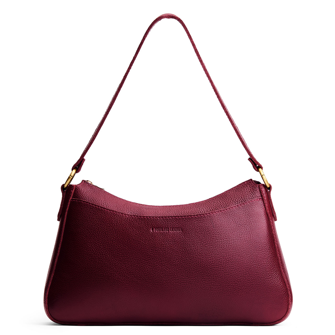 Cabernet*Large | Large bean shaped shoulder bag with a zipper closure