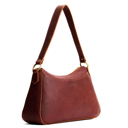 Nutmeg*Large | Large bean shaped shoulder bag with a zipper closure
