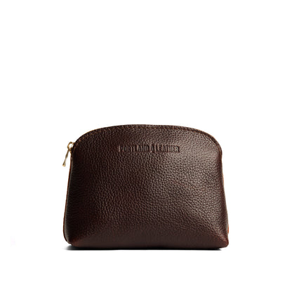 Coldbrew*Classic | Compact leather pouch with top zipper