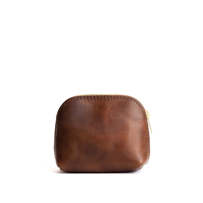 Tamarindo*Mini | Compact leather pouch with top zipper