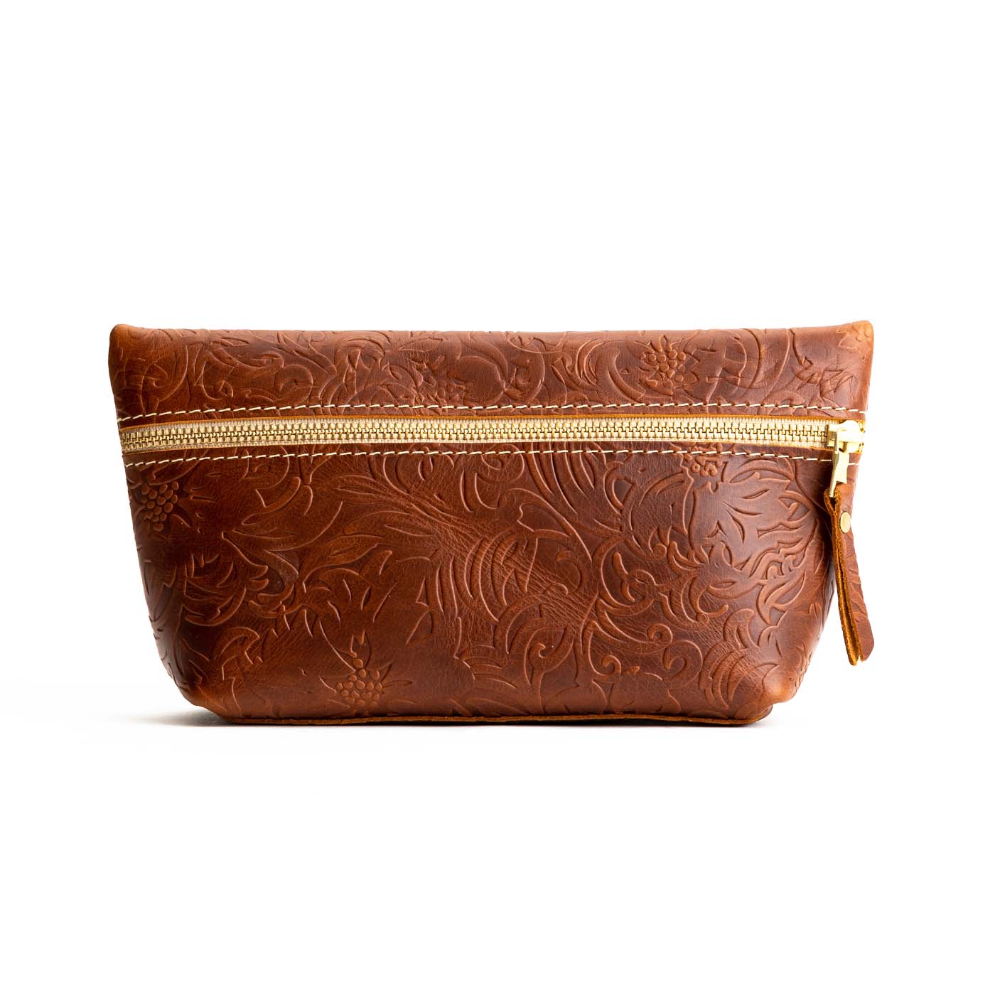 Meadow*Extra Large | Large leather makeup bag with zipper