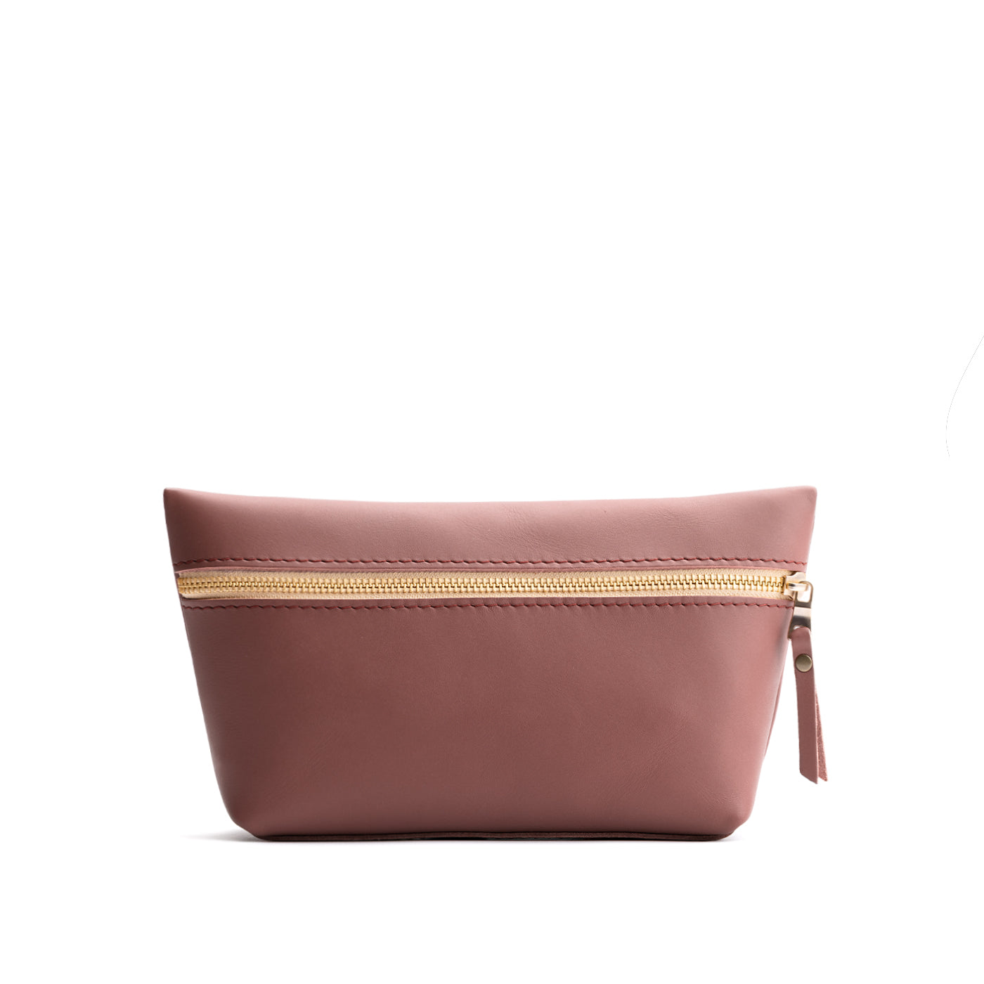 Sunkissed*Large | Large leather makeup bag with zipper