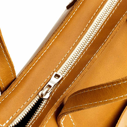 Mango*Zipper | Midsize crossbody tote with handles and a pocket