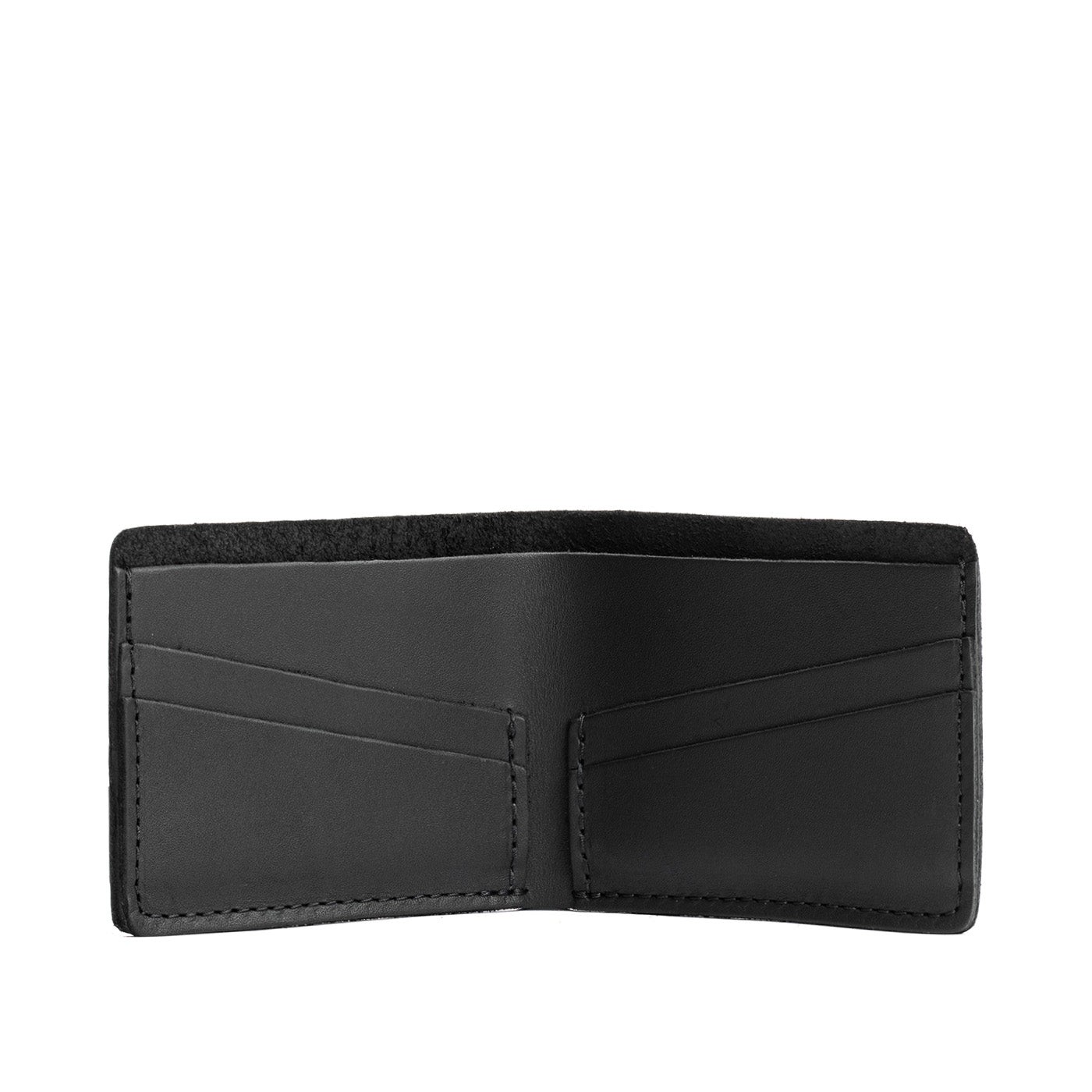 Black | Leather bifold wallet with card slots