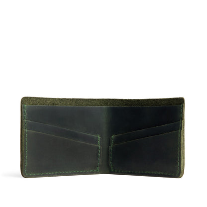 Evergreen | Leather bifold wallet with card slots