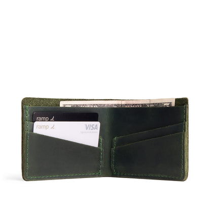 Evergreen | Leather bifold wallet with card slots