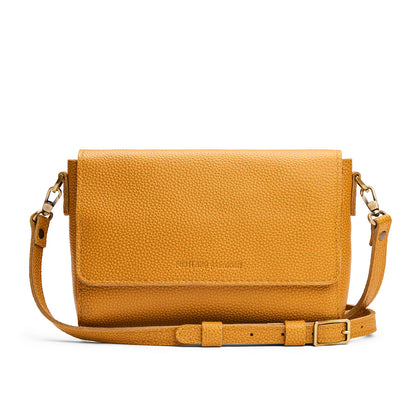 Sunshine*Medium | Leather Crossbody Bag with Magnetic Messenger Bag