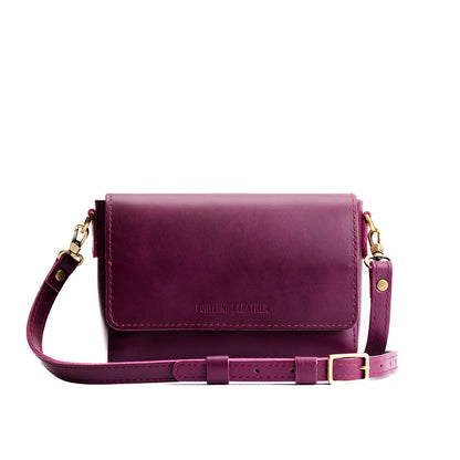 Lollipop*Mini | Leather Crossbody Bag with Magnetic Messenger Bag Closure