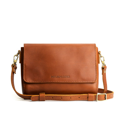Honey*Medium | Leather Crossbody Bag with Magnetic Messenger Bag Closure