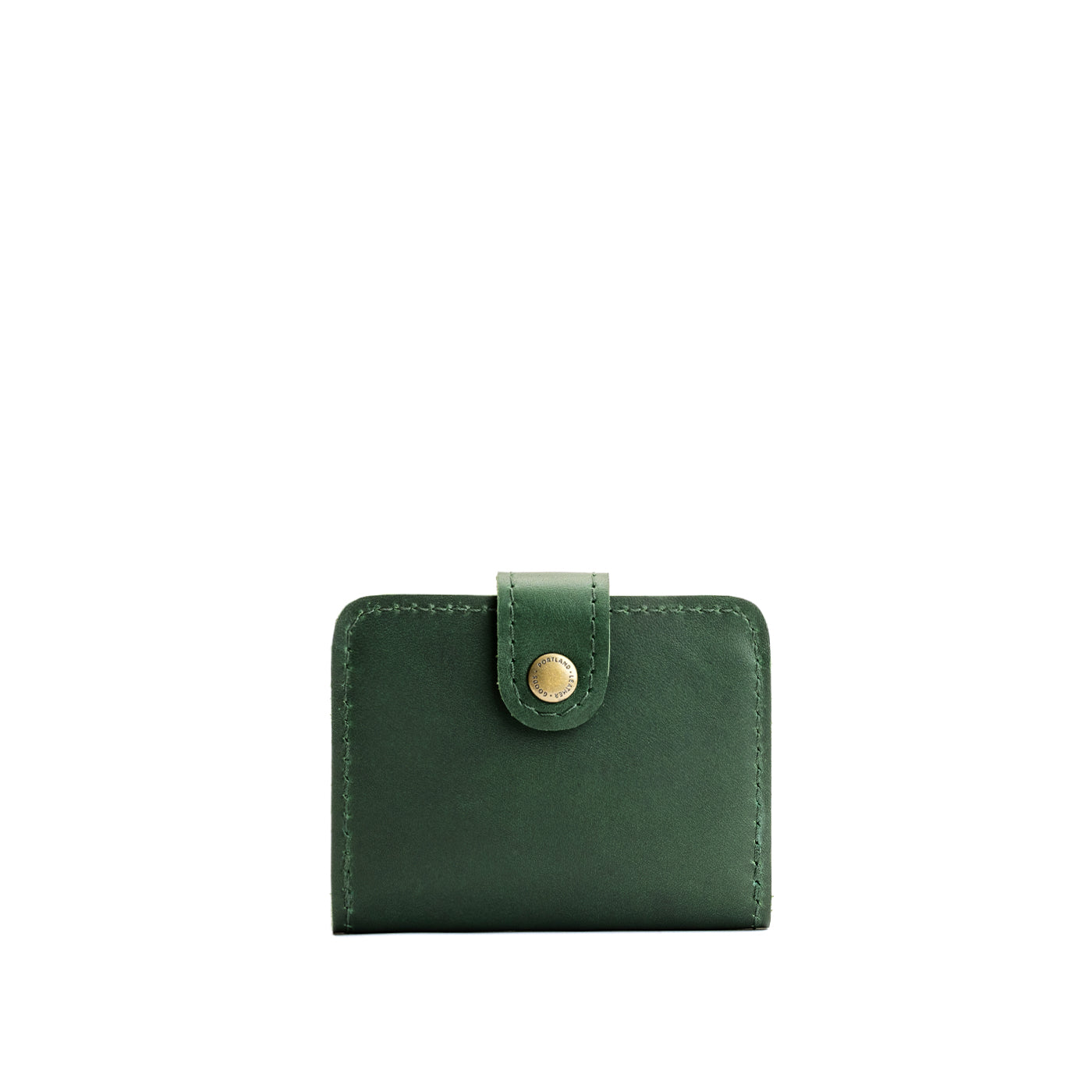 Aruba | Small leather wallet with snap closed