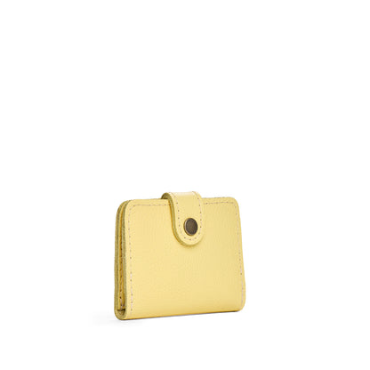 Butter Bliss | Small leather wallet with snap closure
