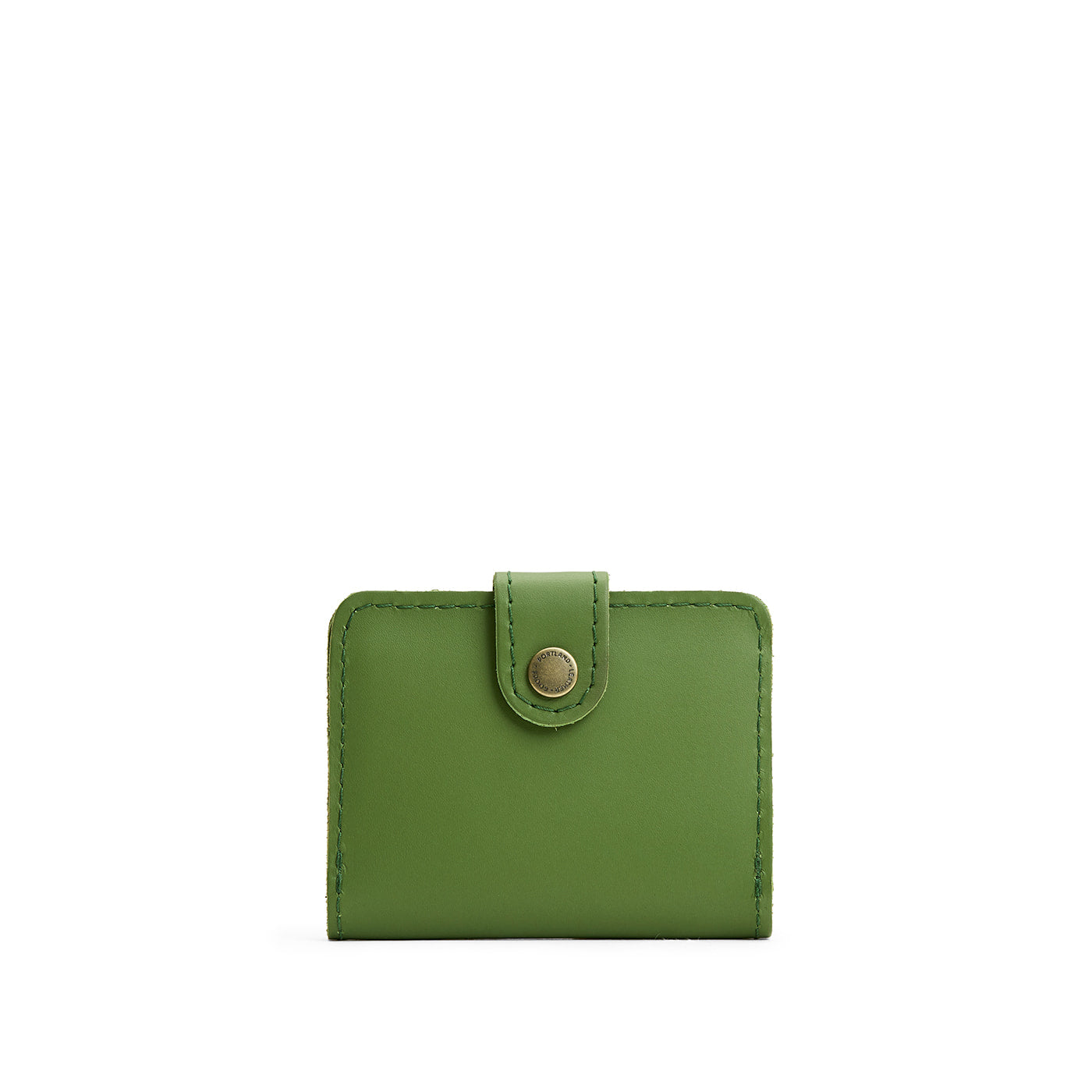 Cactus | Small leather wallet with snap closure
