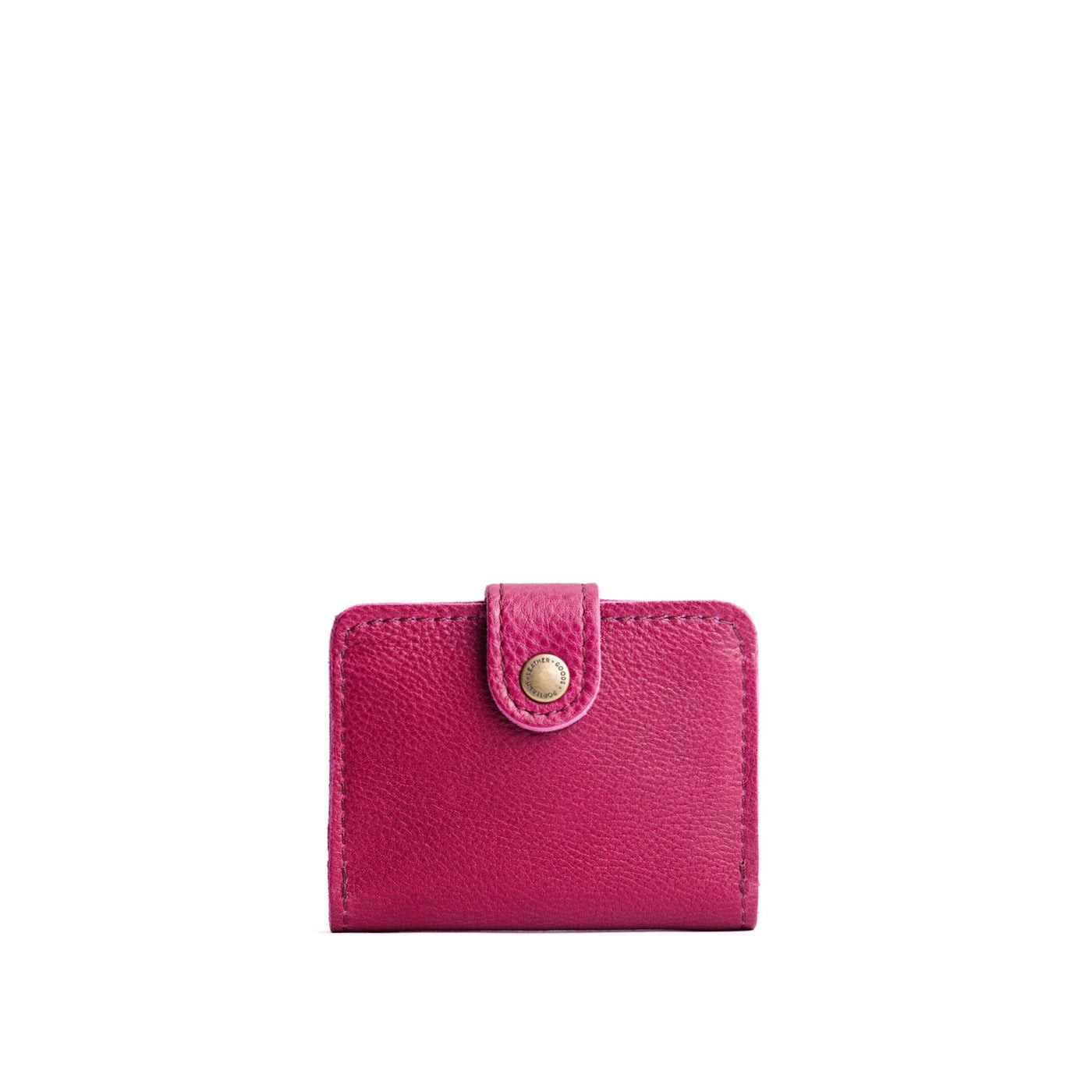 Cosmo | Small leather wallet with snap closed