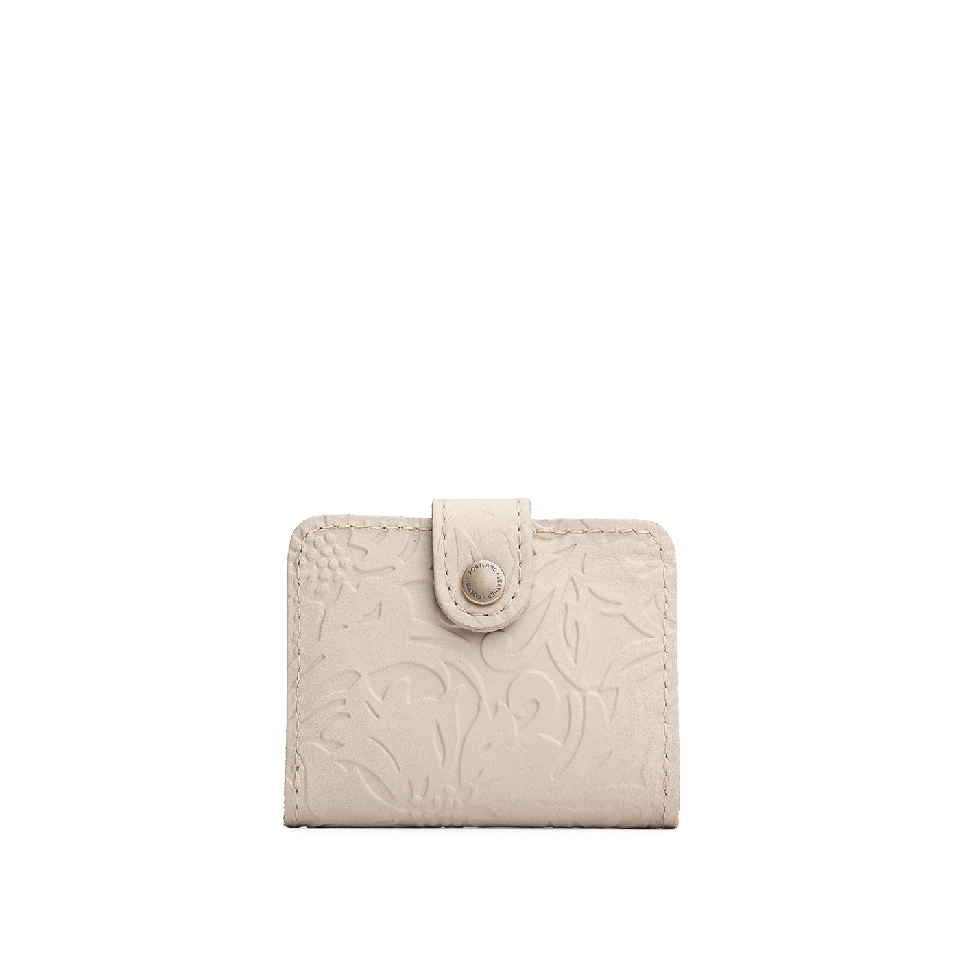 Jasmine | Small leather wallet with snap closed