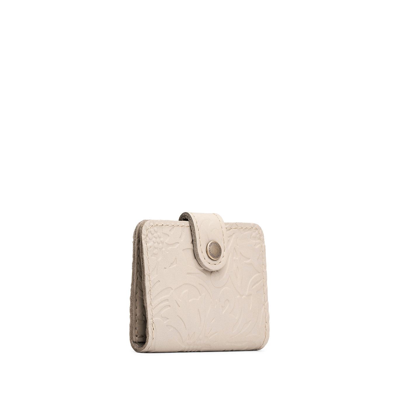 Jasmine | Small leather wallet with snap closed