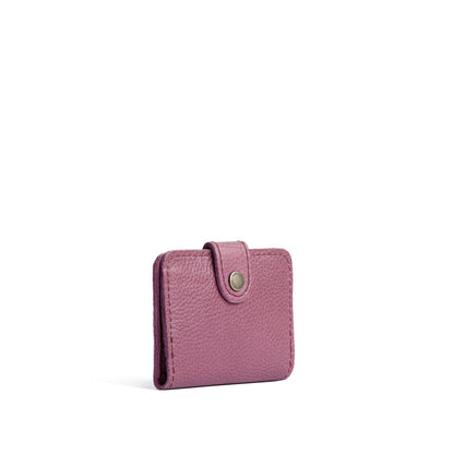 Kyoto | Small leather wallet with snap closed