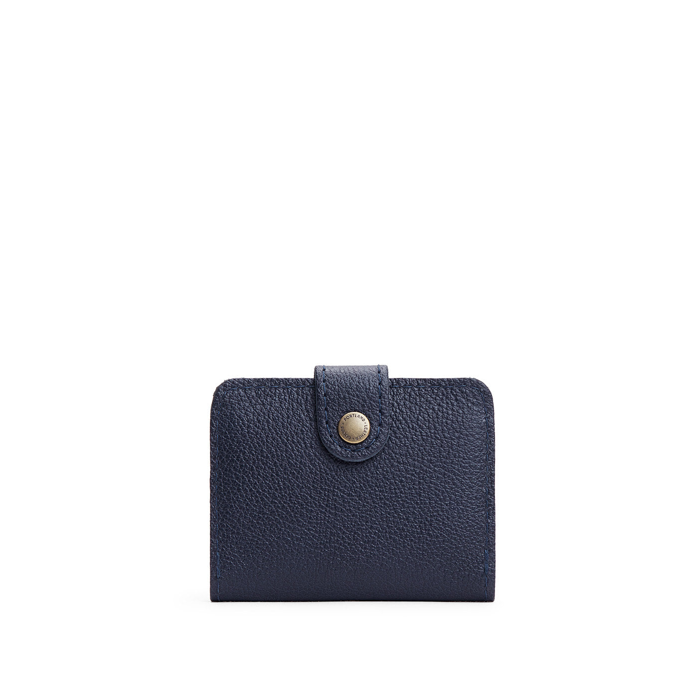 Night Owl | Small leather wallet with snap closure