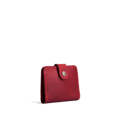 Phoenix | Small leather wallet with snap closure