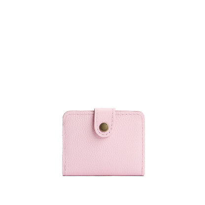 Pinkaboo | Small leather wallet with snap closed