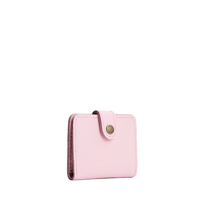 Pinkaboo | Small leather wallet with snap closed