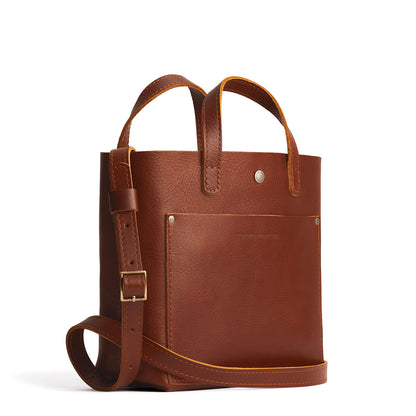 Chestnut*Classic | Crossbody tote bag with snap closure and front pocket