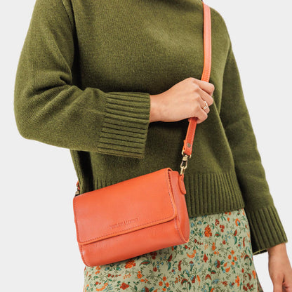 Koi*Mini | Small Leather Crossbody Bag with Magnetic Messenger Bag Closure