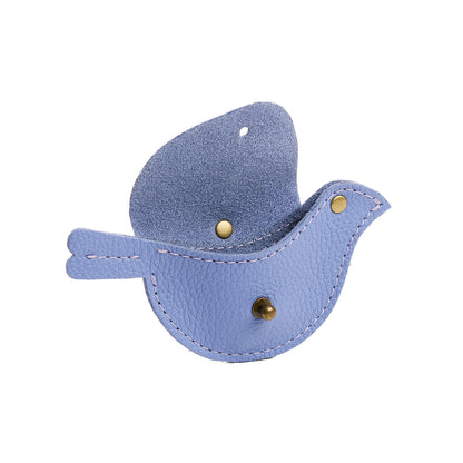 Aster | Bird shaped pouch with button closure and lobster clasp