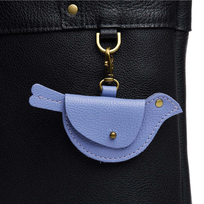 Aster | Bird shaped pouch with button closure and lobster clasp