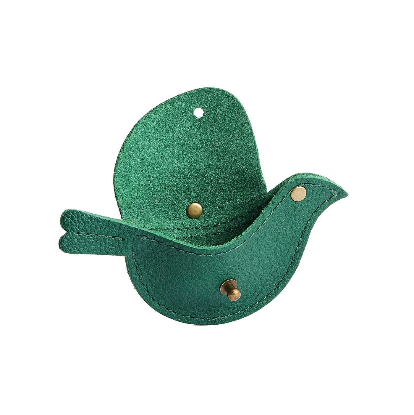 Bacalar | Bird shaped pouch with button closure and lobster clasp