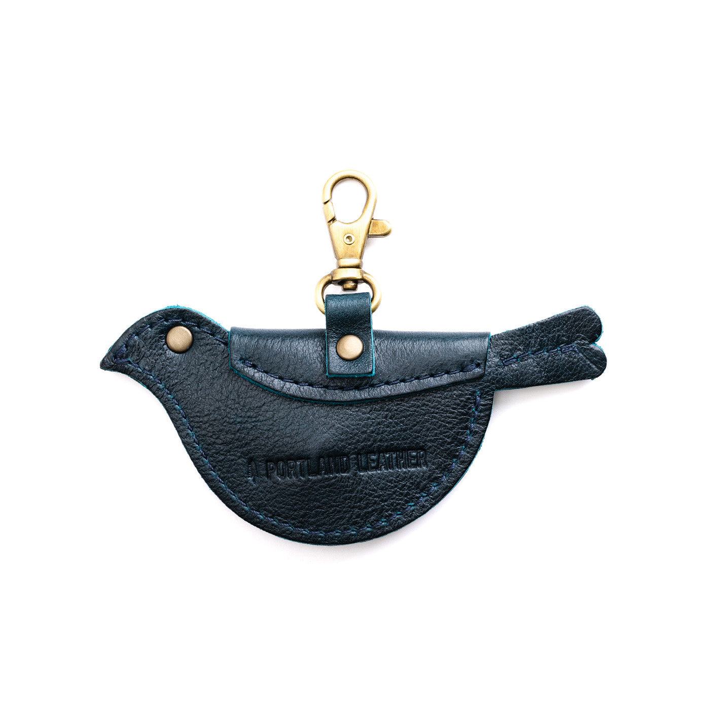 Boreal | Bird shaped pouch with button closure and lobster clasp