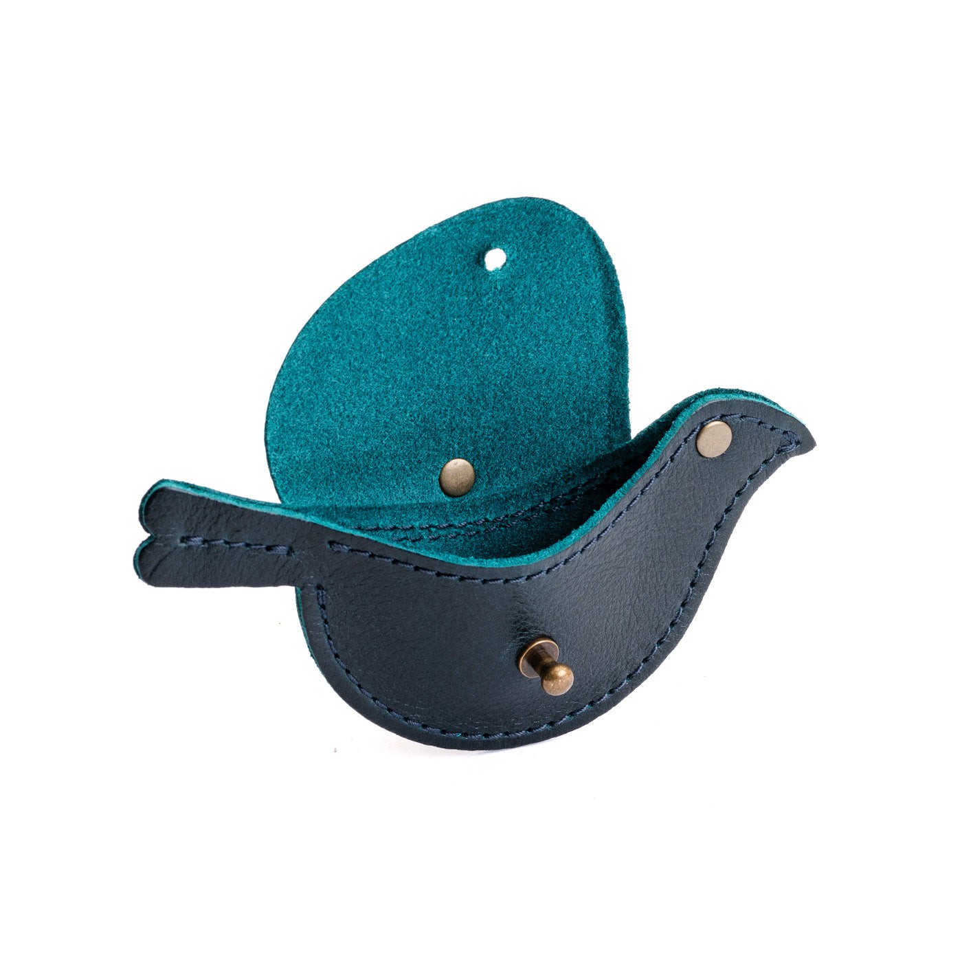Boreal | Bird shaped pouch with button closure and lobster clasp