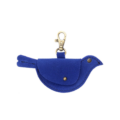 Joni Blue | Bird shaped pouch with button closure and lobster clasp