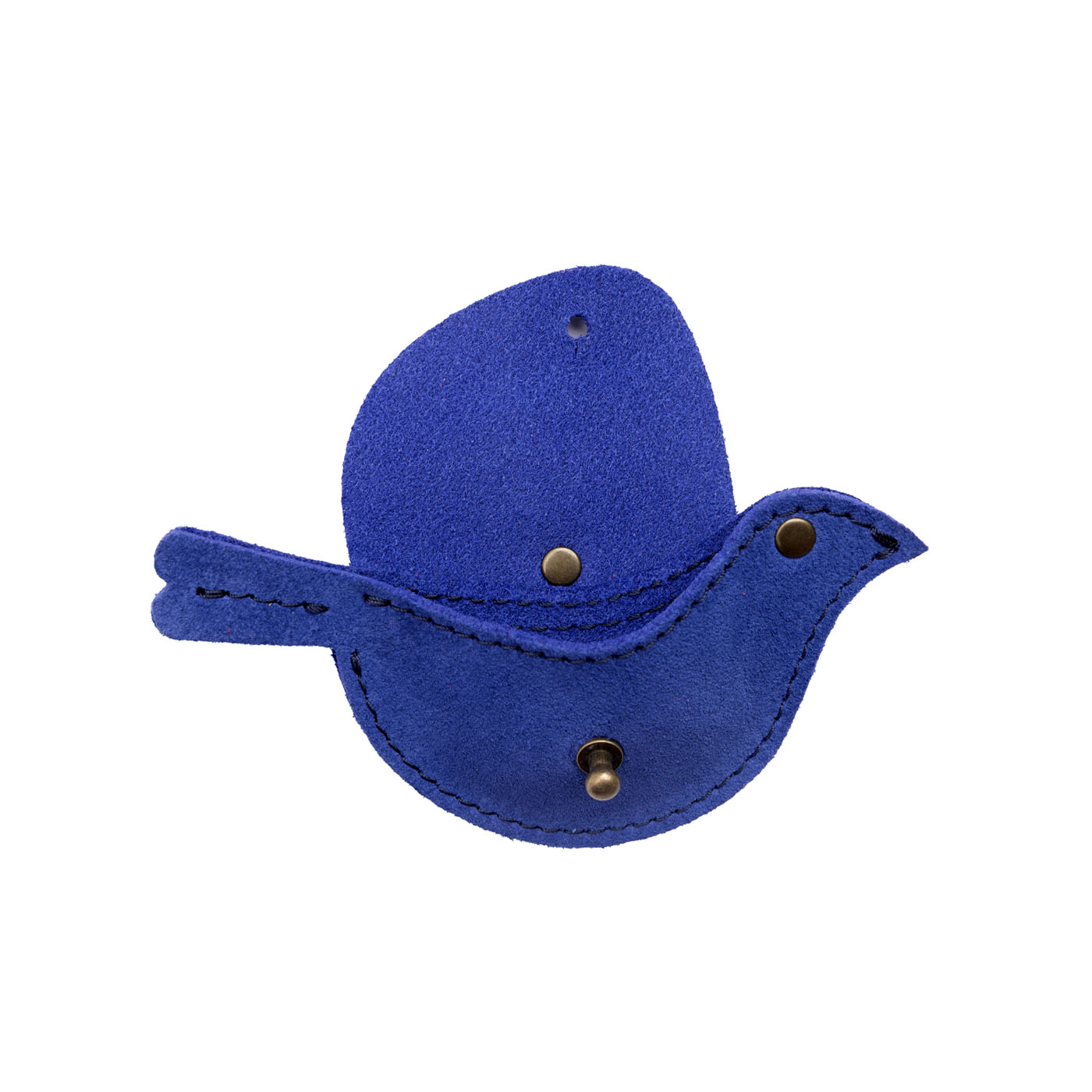 Joni Blue | Bird shaped pouch with button closure and lobster clasp