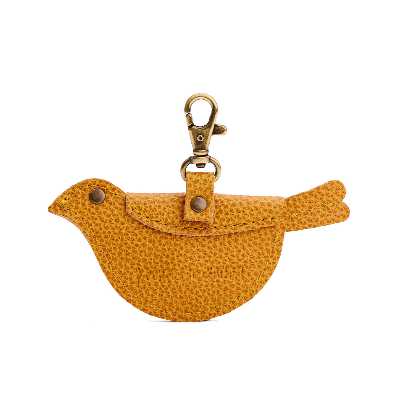 Sunshine | Bird shaped pouch with button closure and lobster clasp