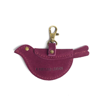 Superbloom | Bird shaped pouch with button closure and lobster clasp
