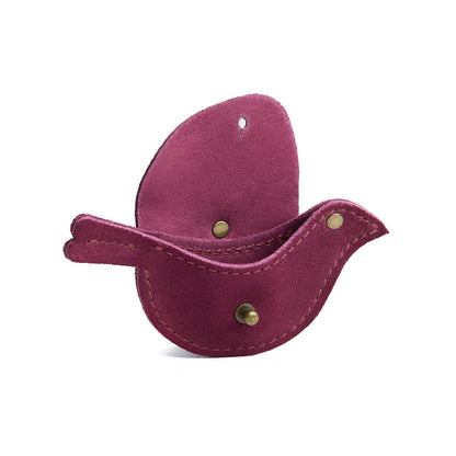 Superbloom | Bird shaped pouch with button closure and lobster clasp