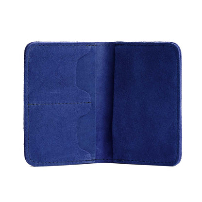 Joni Blue | Leather passport case with PLG logo