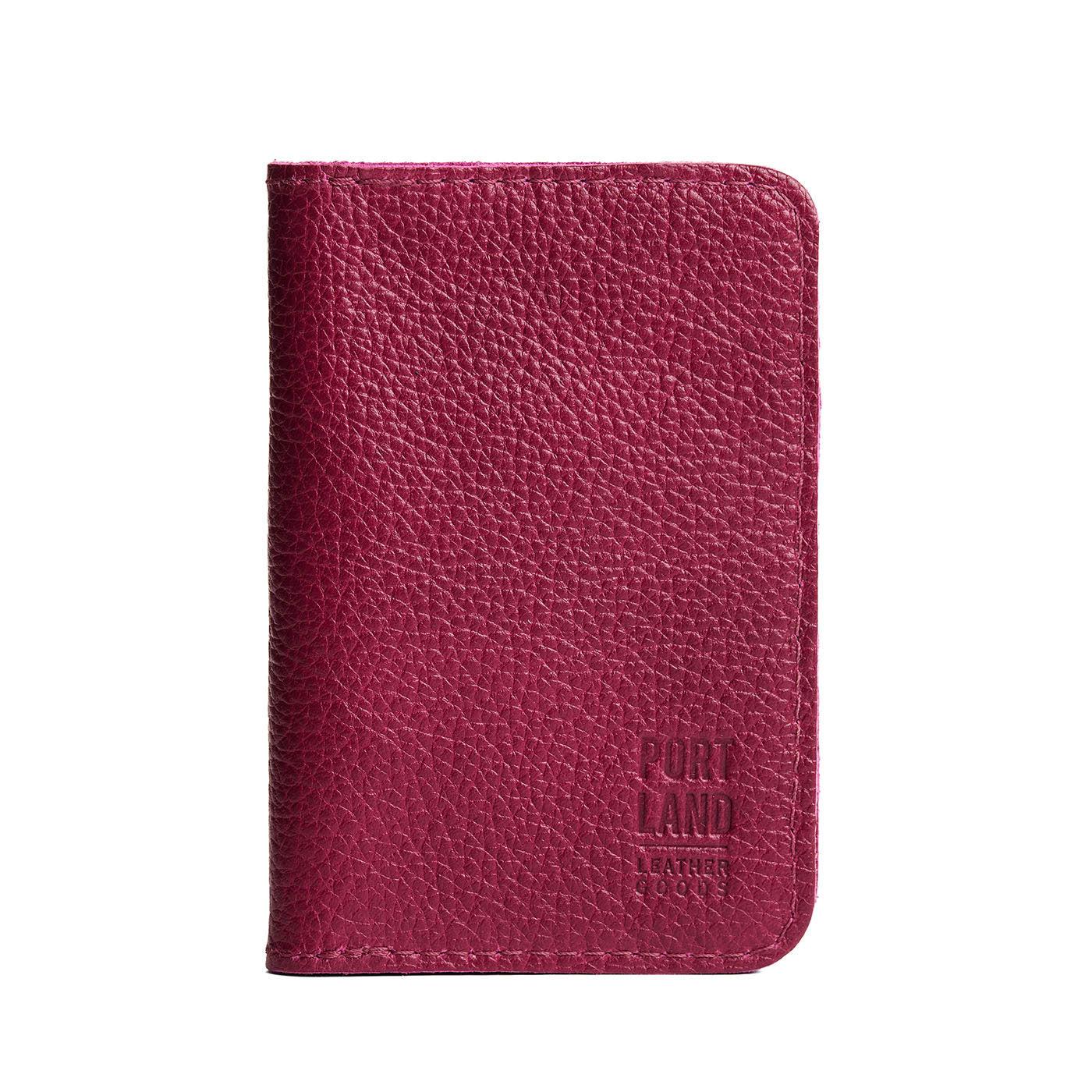 Orchid | Leather passport case with PLG logo