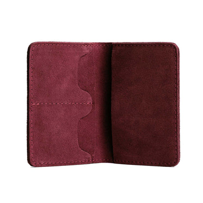 Red Panda | Leather passport case with PLG logo