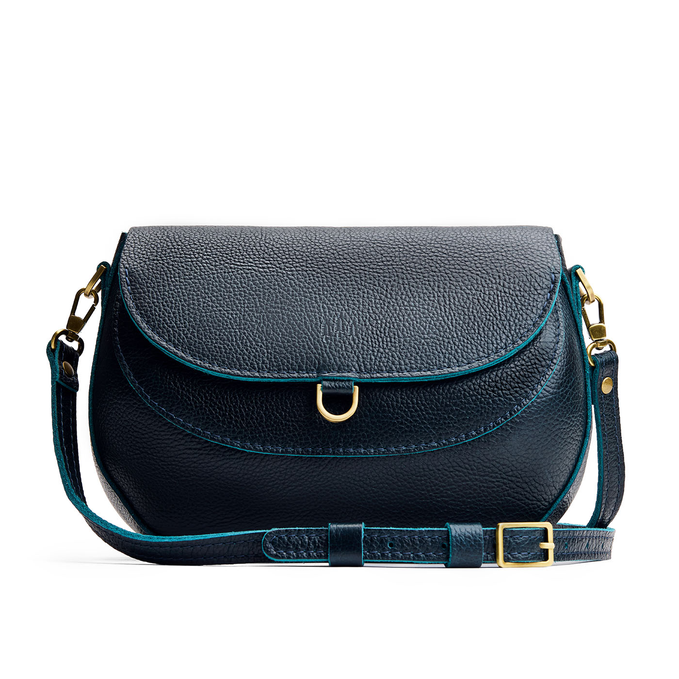 Boreal*Large | Petite leather Crossbody with a flap and magnetic closure