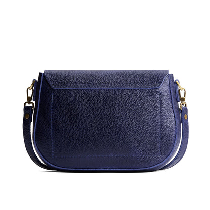 Cobalt*Large | Leather Crossbody with a flap and magnetic closure