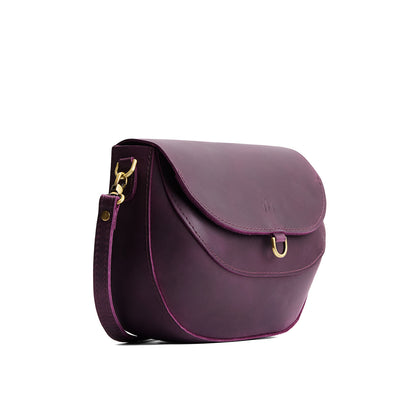 Larkspur*Large | Leather Crossbody with a flap and magnetic closure