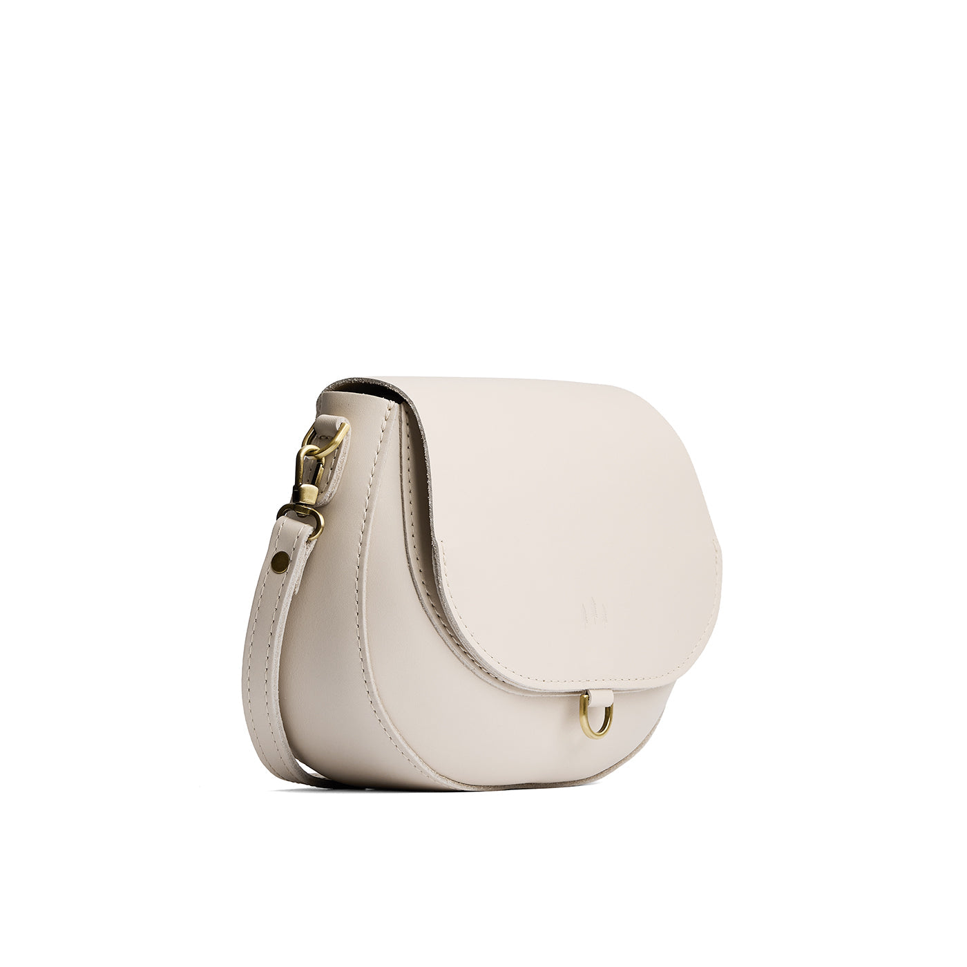Bone*Small | Petite leather Crossbody with a flap and magnetic closure