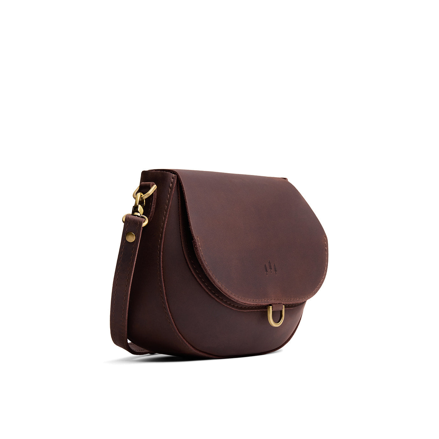 Moose*Small | Petite leather Crossbody with a flap and magnetic closure