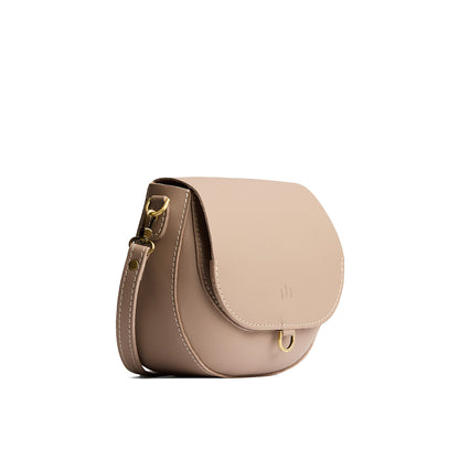 Stone*Small | Petite leather Crossbody with a flap and magnetic closure
