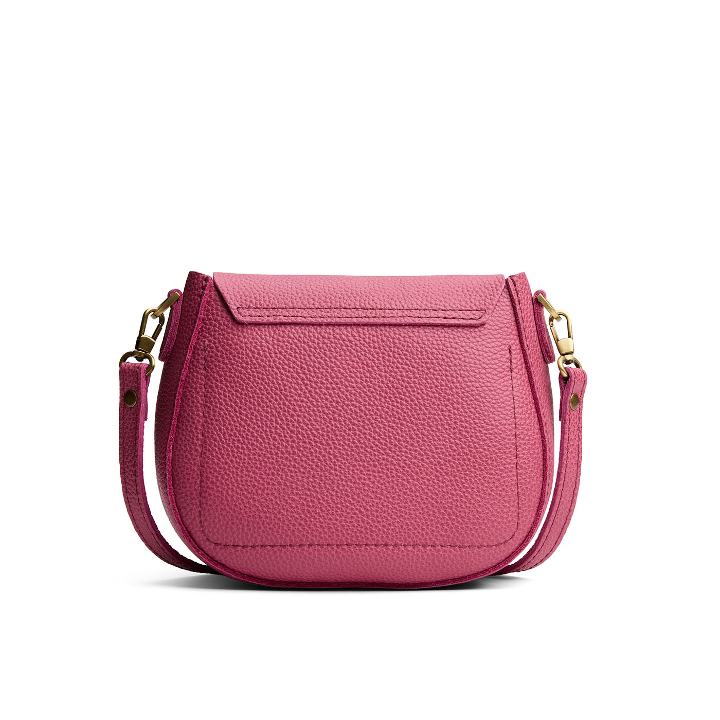 Wild Rose*Small | Petite leather Crossbody with a flap and magnetic closure