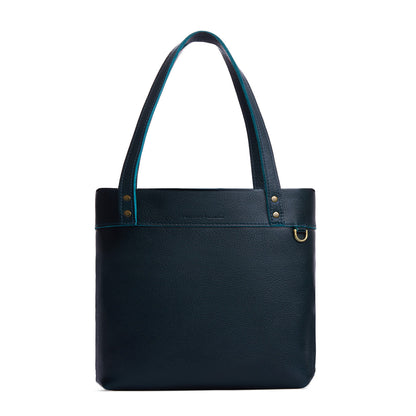 Boreal*Medium*Classic | Leather tote bag with riveted straps and exterior key loop