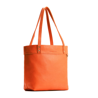Koi*Medium*Classic | Leather tote bag with riveted straps and exterior key loop